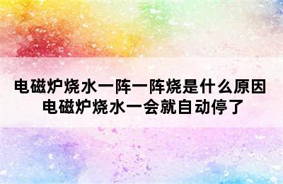 电磁炉烧水一阵一阵烧是什么原因 电磁炉烧水一会就自动停了